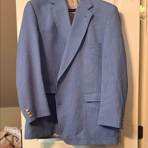 Stafford Light Blue Blazer with Gold Buttons
